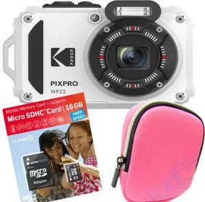 Kodak PixPro WPZ2 weiß Set Angebot Tasche pink Kompaktkamera