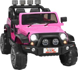 KOMFOTTEU Elektro-Kinderauto 2-Sitz, mit Fernbedienung, LED & Musik, bis 50 kg, ab 3 Jaren