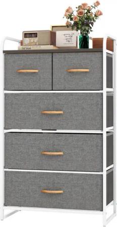 KOMFOTTEU Kommode, Stoffkommode, Aufbewahrungsschrank mit Schubladen