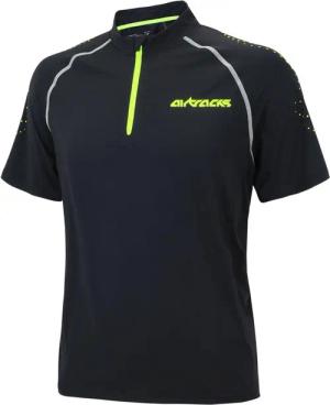 Kompressions Laufshirt Kurzarm Pro Team Schwarz