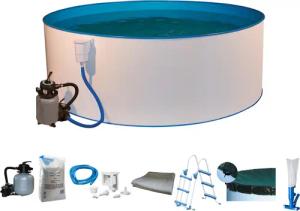 KONIFERA Rundpool "Kreta IV" inkl. umfangreichem Zubehör