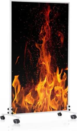 Könighaus Infrarotheizung Standgerät 800 W, Made in Germany, Rollenstandfüße mit Feststellbremse