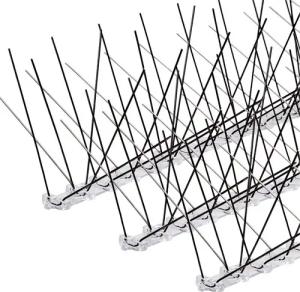 KONZEPT Taubenspikes Vogelabwehr Spikes aus Edelstahl gegen Tauben, Spatzen, Amsel, Marder, 20-St., für Balkon, Fensterbank, Garten - Set 20 szt. x 50 cm, 5-reihig
