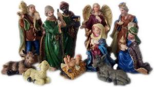 Koopman Krippenfigur 11-teiliges Krippenfiguren Set Krippe Figuren für Weihnachtskrippe