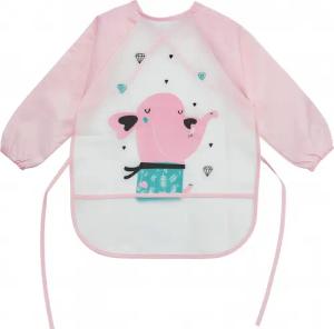 Koopman Malschürze Kinderschürze Bastelkittel Einheitsgröße Grün / Pink, (1-tlg), Rosa, für 3-8 Jahre, Universalgröße, 39cm lang, Kunststoff