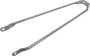 Kotflügelstange 28 Zoll Stahl Silber pro Stück