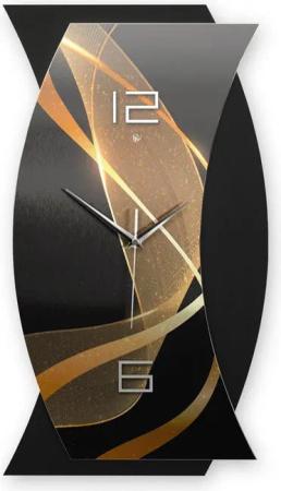 Kreative Feder Wanduhr 3D Designer-WANDUHR Dynamic (ohne Ticken, Funk- oder Quarzuhrwerk, elegant, außergewöhnlich, modern)