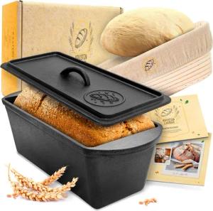 Krustenzauber Brotbackform KRUSTENZAUBER Gusseisen Topf zum Brotbacken & andere Brotbackformen