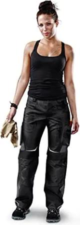 KÜBLER Workwear | Pulsschlag Arbeitsdamenhose HIGH | schwarz/anthrazit | Größe 48