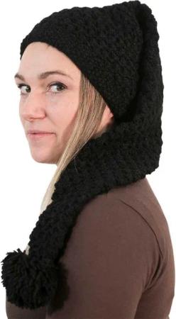 KUNST UND MAGIE Bommelmütze Strickmütze Bommelmütze Mütze Wolle Wollmütze Lange Zipfelmütze