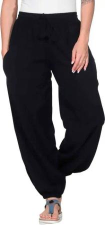 KUNST UND MAGIE Haremshose KUNST&MAGIE Damen Yoga/Pumphose Pluderhose unifarben Baumwolle lang