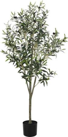 Kunstbaum, Olivenbaum Künstlich, Kunstpflanze 120cm/150cm/180cm, TLGREEN, Höhe 180 cm, Schlafzimmer, Büro, Garten, Moderne Dekoration, Housewarming Geschenk