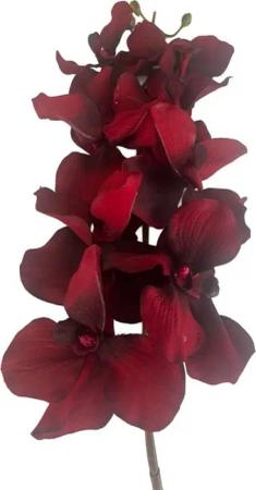Kunstblume Orchidee rot (Orchidaceae), 2474U, Höhe 100 cm, Stielblume