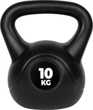 Kunststoff Kugelhalter - Kettlebell - 8 kg - Schwarz