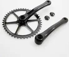 Kurbelsatz 44T Alu Black 3 32 Flach