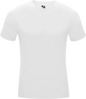 Kurzarm-Shirt Pro Compression Herren-Unterhemd Weiß Klein