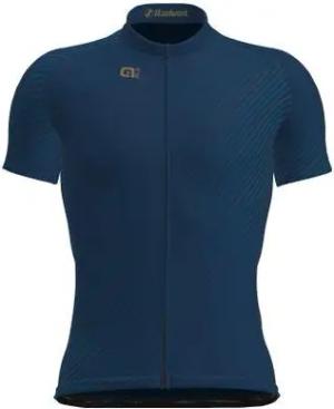 Kurzarm-Trikot Alé Asphalt Blau – Verdeckter Reißverschluss, 3 Rückentaschen