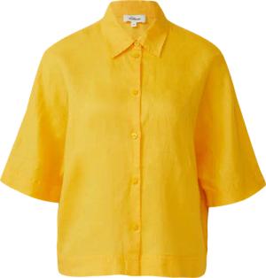 Kurzarmbluse aus Leinen im Relaxed Fit