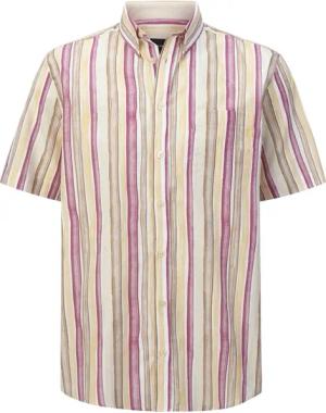 Kurzarmhemd BENZETTI rot gelb