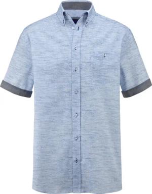 Kurzarmhemd MILANZETTI blau