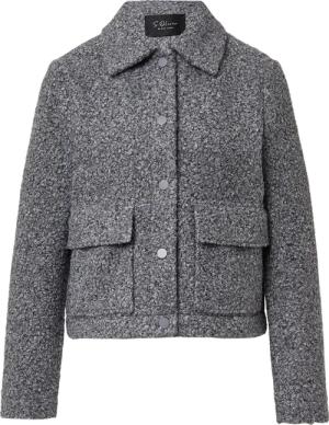 Kurze Jacke mit Hemdkragen und Druckknöpfen