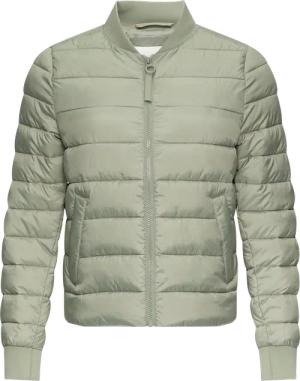 Kurze Steppjacke mit Rippbündchen