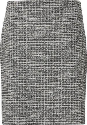 Kurzer Bouclé-Rock aus Sweat mit Elastikbund