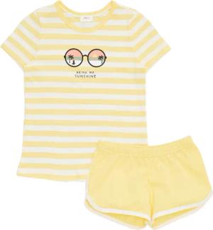 Kurzer Pyjama mit Streifen