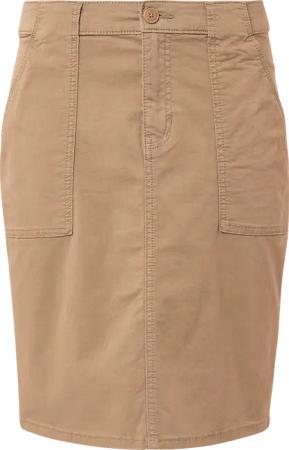 Kurzer Rock mit aufgesetzten Taschen