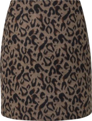 Kurzer Rock mit Leo-Muster