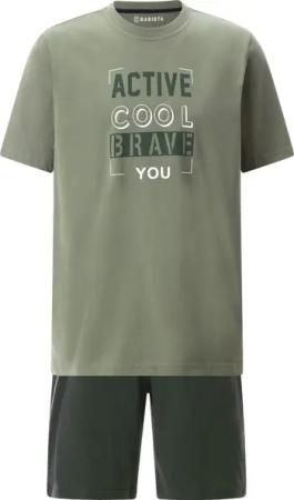 Kurzer Schlafanzug GALITESSO oliv