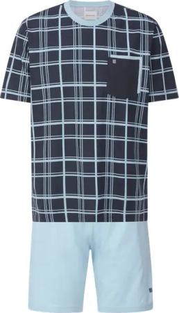 Kurzer Schlafanzug LEANDOR blau
