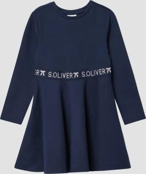 Kurzes Interlock-Kleid mit Logo-Glitzer-Tape