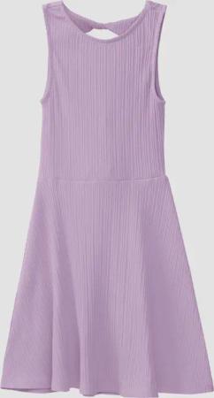 Kurzes Kleid aus Rippware mit Cut-out