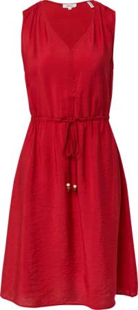 Kurzes Kleid aus strukturiertem Viskosemix mit Binde-Detail