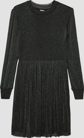 Kurzes Kleid aus weichem Glitzer-Mesh