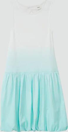 Kurzes Kleid mit Ballon-Rock und Farbverlauf