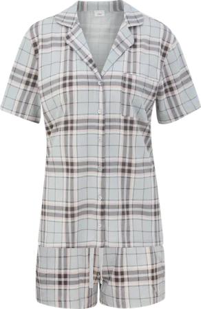 Kurzes Pyjama-Set aus Viskose-Baumwollmix