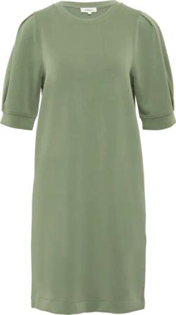 Kurzes Scuba-Kleid mit Faltendetail am Arm