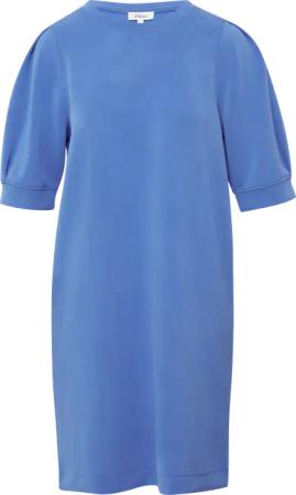 Kurzes Scuba-Kleid mit Faltendetail am Arm