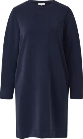 Kurzes Scuba-Kleid mit Faltendetail am Ärmel