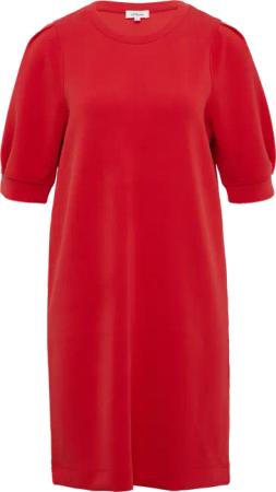 Kurzes Scuba-Kleid mit Puffärmeln