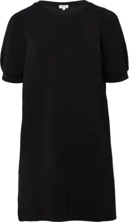 Kurzes Scuba-Kleid mit Puffärmeln