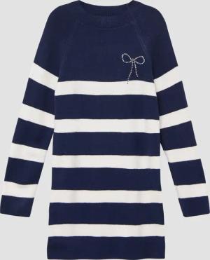 Kurzes Strickkleid aus Viskosemix im Loose Fit