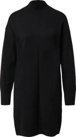 Kurzes Strickkleid mit Stehkragen und Naht-Details