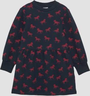 Kurzes Sweat-Kleid mit All-over-Print