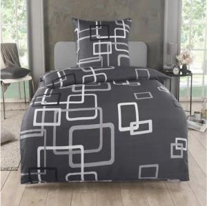 Kuscheli Bettwäsche 155x220 + 80x80 cm atmungsaktiver Bettbezug, moderne Designs, Mikrofaser, 2 teilig, Für Allergiker geeignet, pflegeleicht, angenehm weicher Stoff