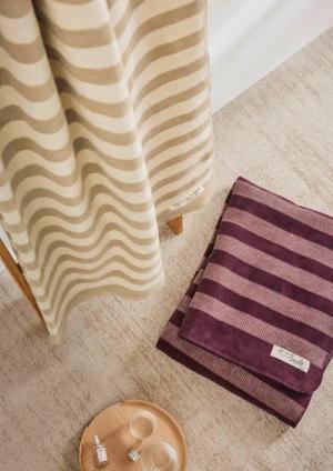 Kuschelige Decke aus Jacquard