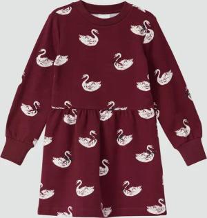 Kuscheliges Sweatkleid mit All-over-Print