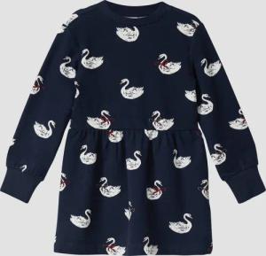 Kuscheliges Sweatkleid mit All-over-Print